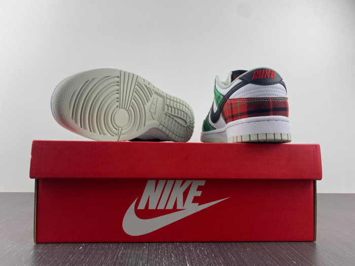 nike dunk low tartan plaid - dv0827-100