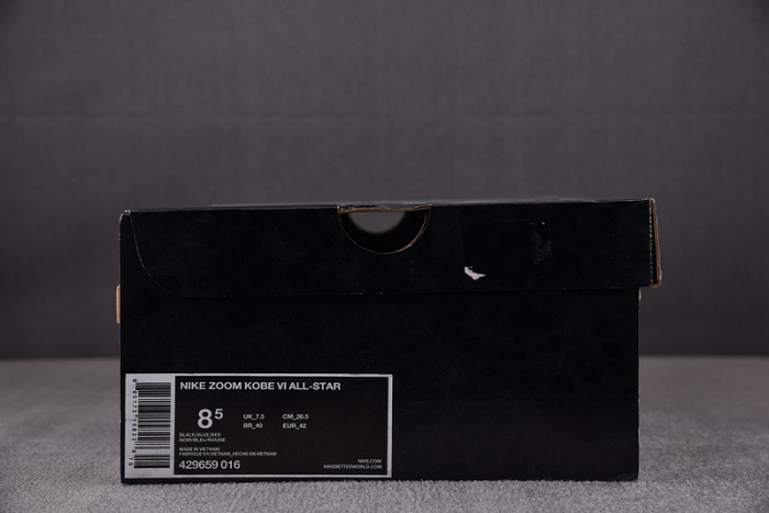 nike zoom kobe 6 “dark knight” 429659-016