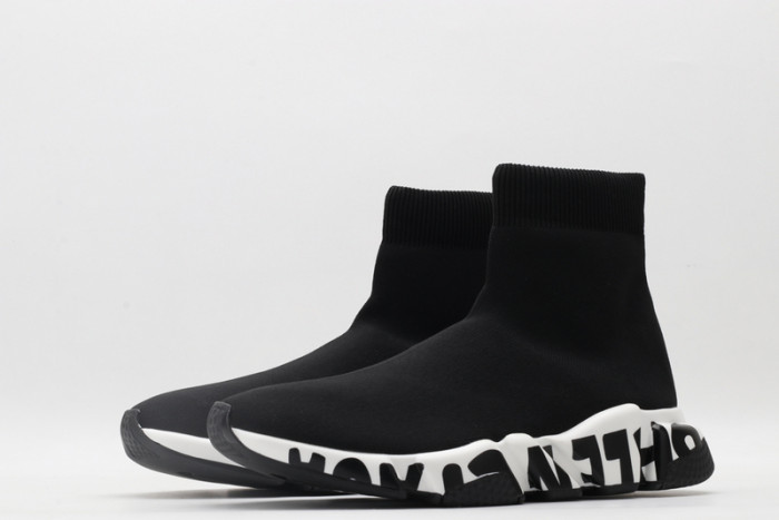 blcg speed sneaker black-white 605972 w05ge 1015