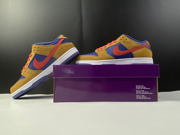 nike sb dunk low reverse papa bear - bq6817-700