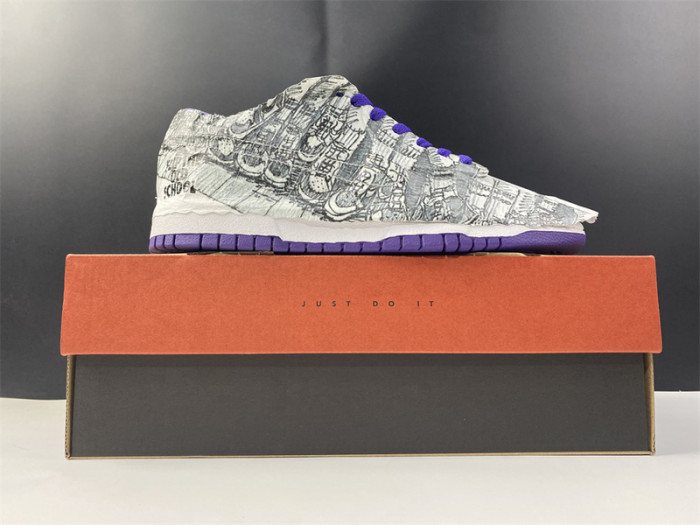 nike dunk low "flip the old school" dj4636-100