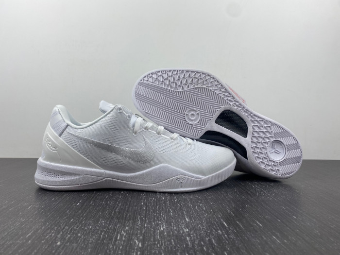 nike kobe 8 protro triple white fj9364-100