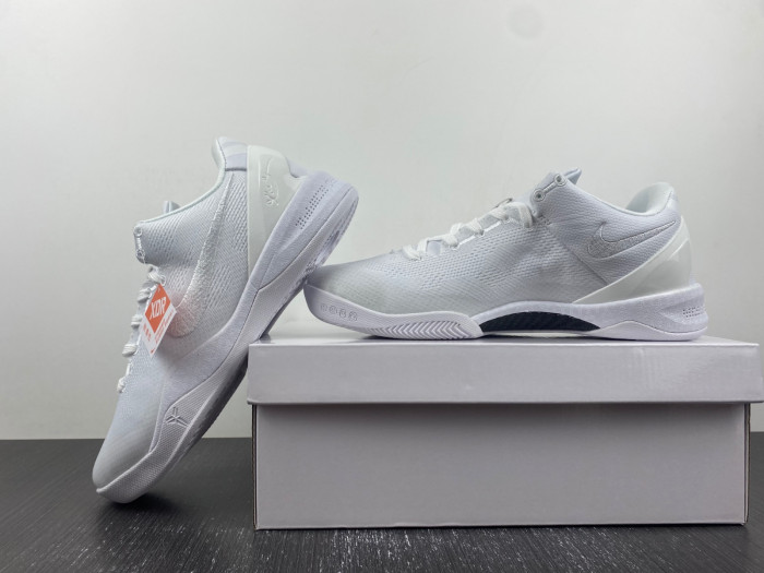 nike kobe 8 protro triple white fj9364-100