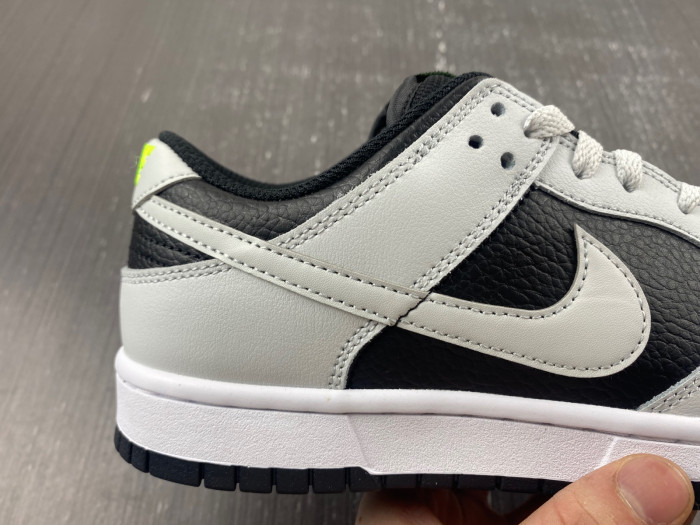 nike dunk low grey panda volt - fd9756-001