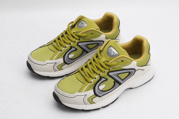 b30 sneaker yellow mesh and white