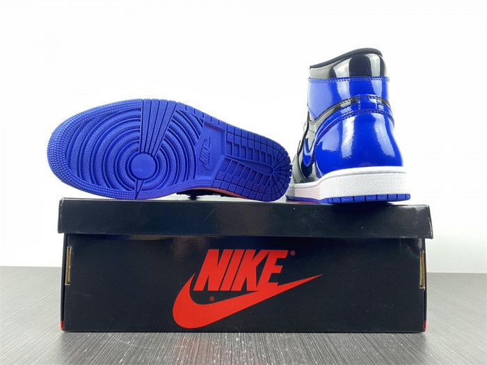 air jordan 1 dark marina blue patent leather 555088-404
